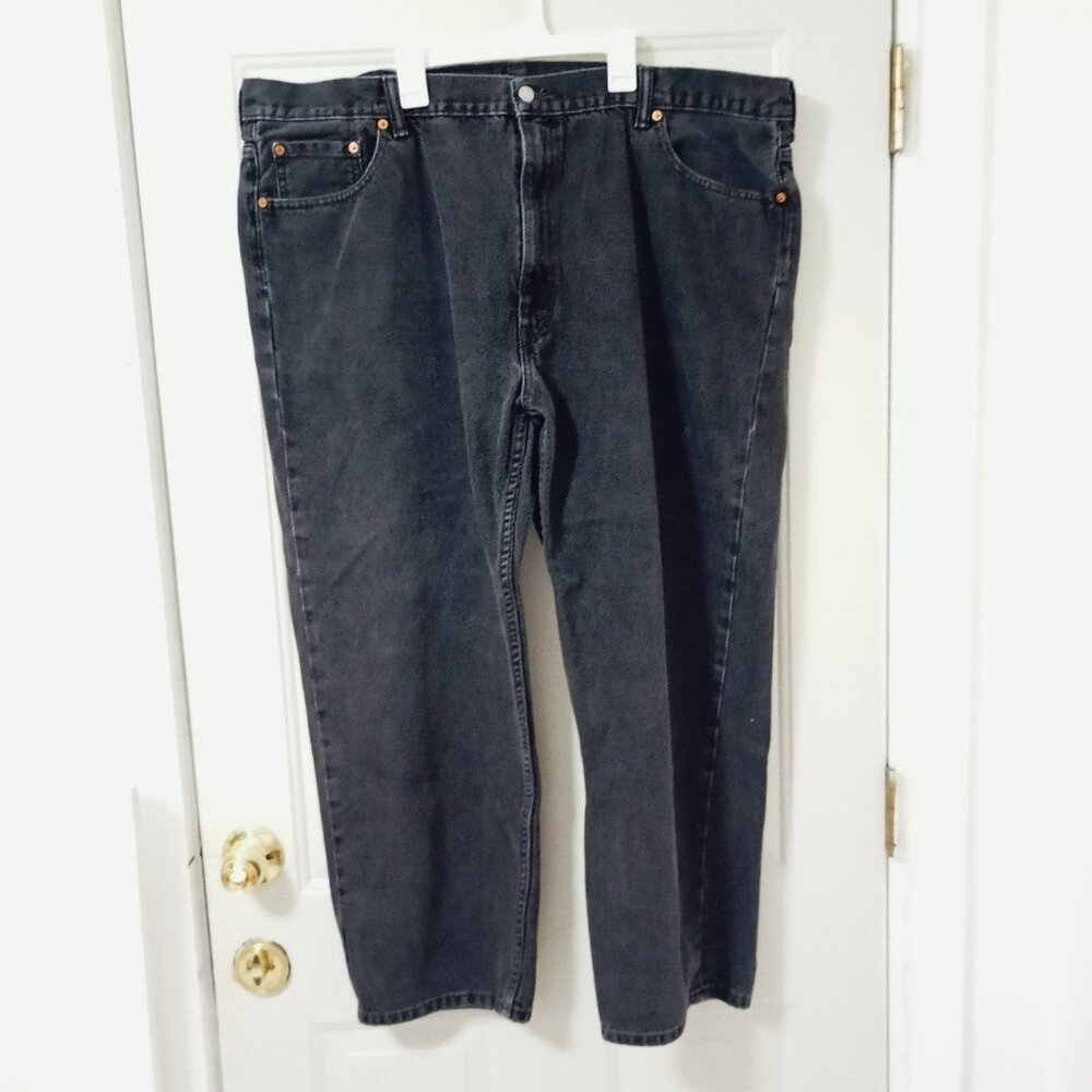 Levi Strauss & Co. 550 Relaxed Fit Men’s 42x30 L, 100% Cotton Black Jeans  Black